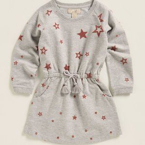 PEEK KIDS Girls 2T Grey  Bryn Flocked Dress NEW